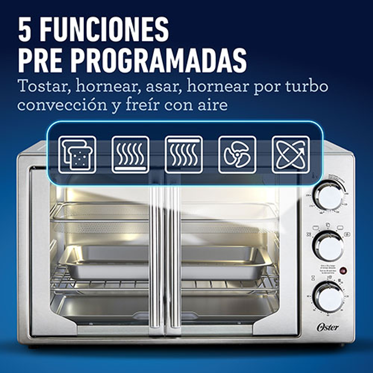 HORNO EL OSTER 42L FRENCH DOOR FREIDORA