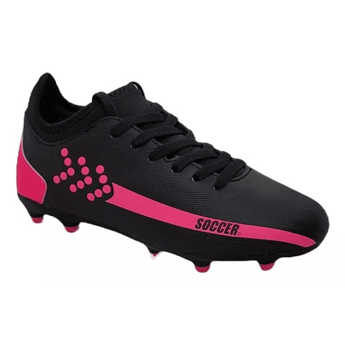 ZAPATO FUTBOL H SOCCER SPR-3 BLACK/FUCSIA 1