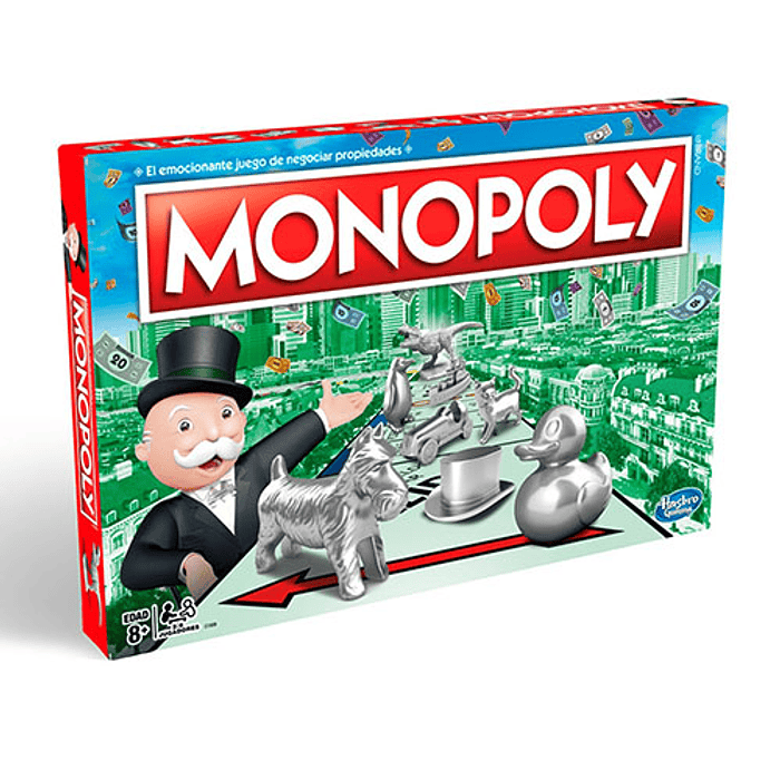 JUEGO HASBRO SALON C1009 MONOPOLY CLASICO 2