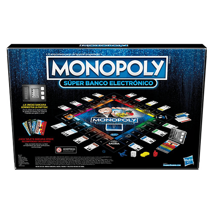 JUEGO HASBRO SALON E8978 MONOPOLY SUPER BANCO ELECTRÓNICO 5