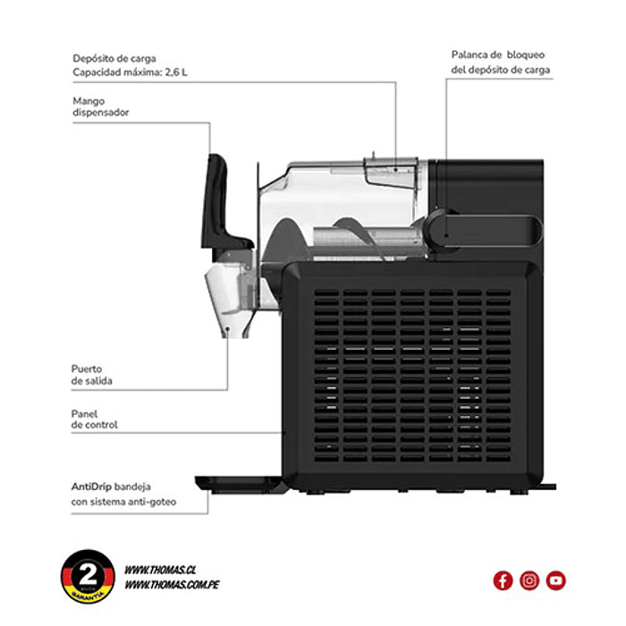 GRANIZADORA THOMAS TH-SM26DN 6