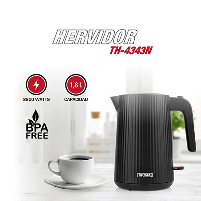 HERVIDOR THOMAS TH-4343N 1.8 LITROS 2
