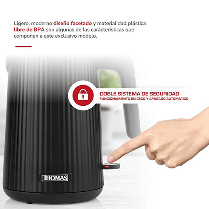 HERVIDOR THOMAS TH-4343N 1.8 LITROS 3
