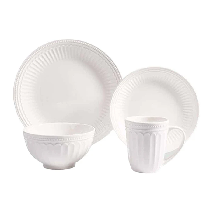 LOZA DISAIS 16 PZA FE-S16 BLANCA SURTIDA 1