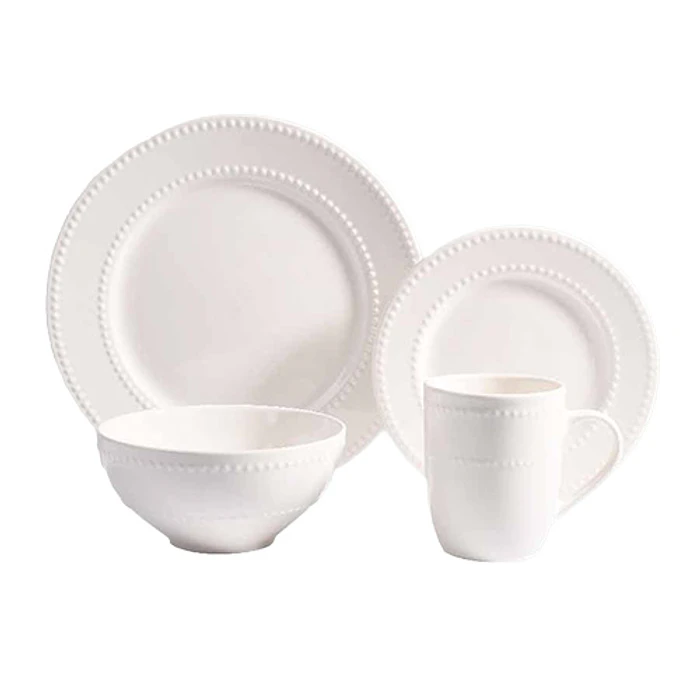 LOZA DISAIS 16 PZA FE-S16 BLANCA SURTIDA 4