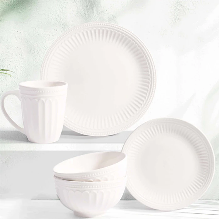 LOZA DISAIS 16 PZA FE-S16 BLANCA SURTIDA 6