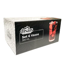MJ VASOS DISAIS RSJB1007 SET 6PZA ALTO