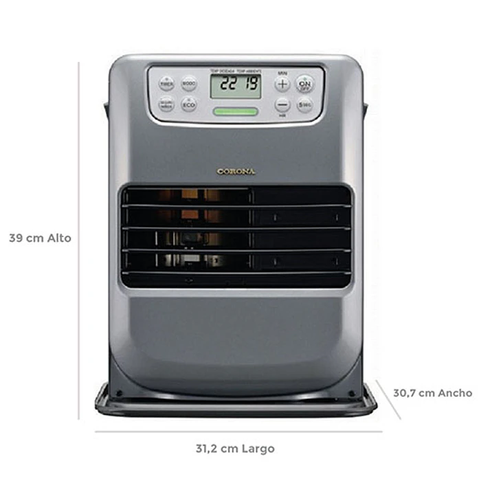 ESTUFA KE CORONA FH-2506 LASER GRAFITO FAN HEAT 3