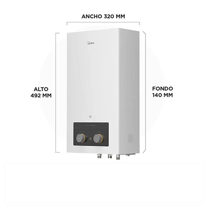 CALEFONT ION 5LT MIDEA MGWH5-10MDNCLW-GL 1