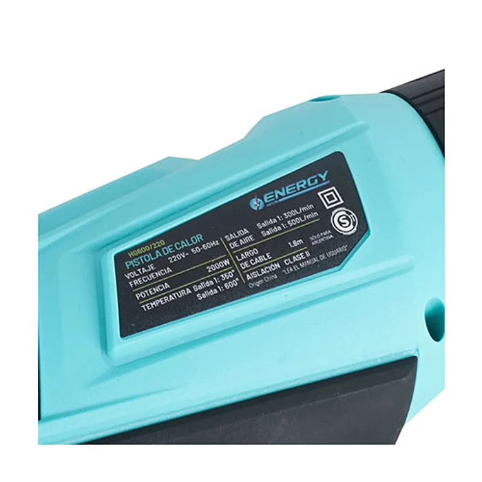 PISTOLA DE CALOR ENERGY HG600/220 200W 4