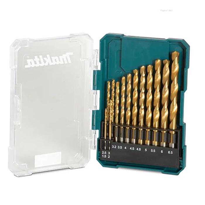 SET BROCA MAKITA D-72855 HSS-TIN META13 PZAS SUR 4