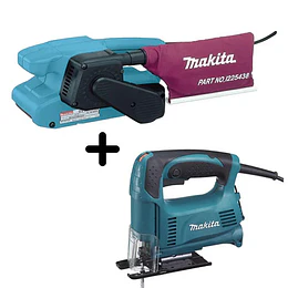 LIJADORA DE BANDA MAKITA 9911-1 3"+SIERRA CALADORA