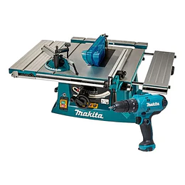 SIERRA DE BANCO MAKITA MLT100-2 + TALADRO PERC