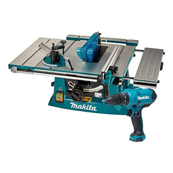 SIERRA DE BANCO MAKITA MLT100-2 + TALADRO PERC 2