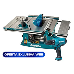 SIERRA DE BANCO MAKITA MLT100-2 + TALADRO PERC