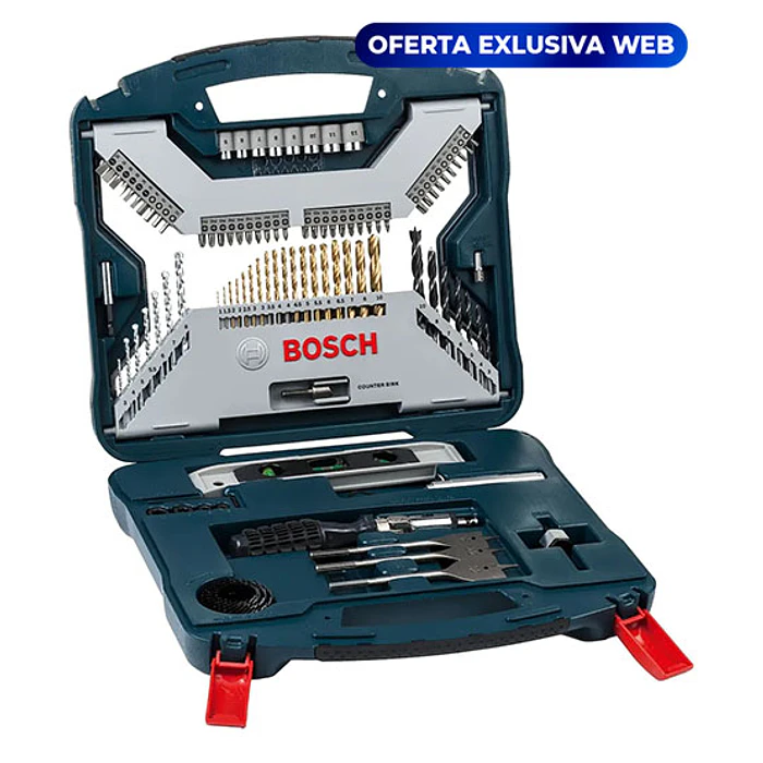 MALETIN  BOSCH X-LINE TIN 100 PZAS AZUL 1