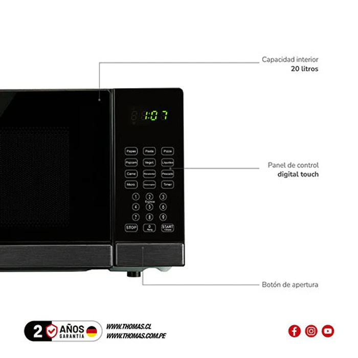 HORNO MO THOMAS TH-MW20DN 3