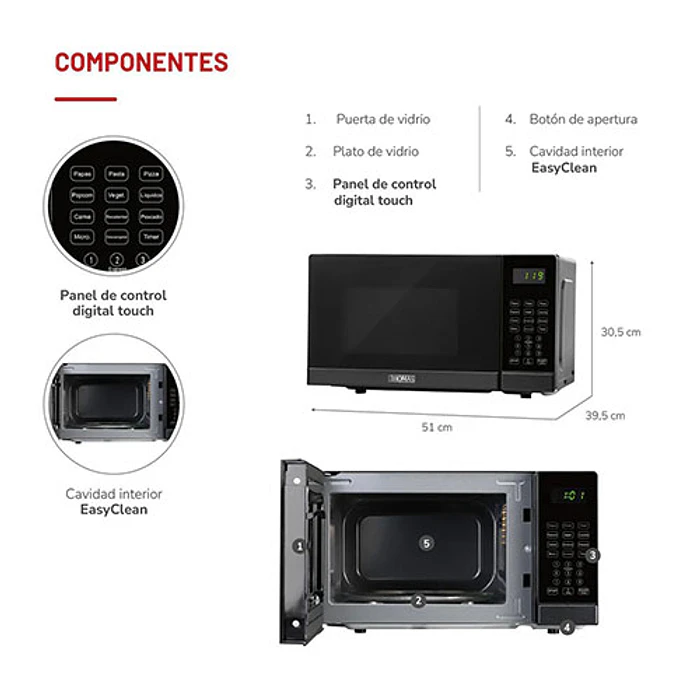 HORNO MO THOMAS TH-MW20DN 7