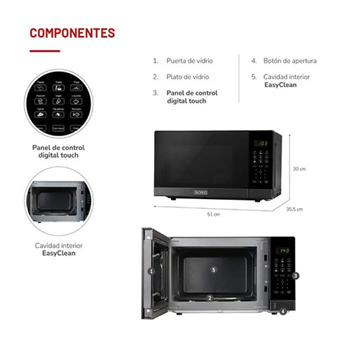 HORNO MO THOMAS TH-MW30DN 8