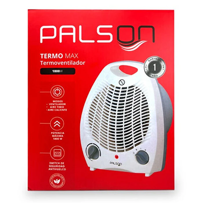 ESTUFA EL PALSON SP-FH501 TERMOVENTILADOR BLANCO 2