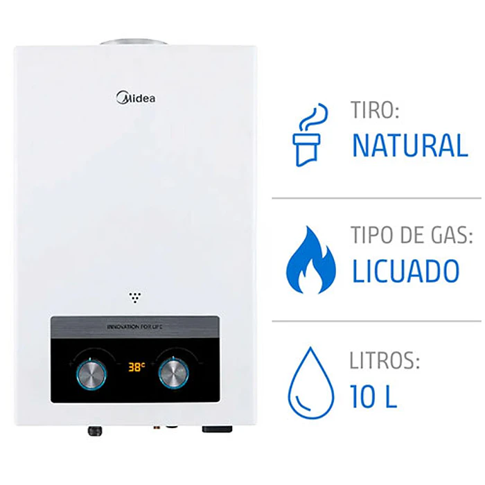 CALEFONT ION 10LT MIDEA MGWH10-20MDNCLW-GL 1