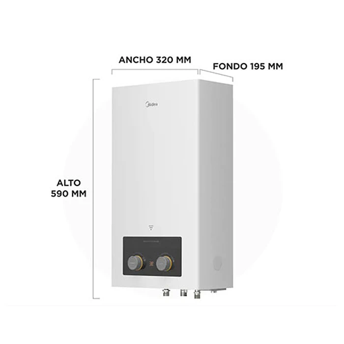 CALEFONT ION 10LT MIDEA MGWH10-20MDNCLW-GL 9