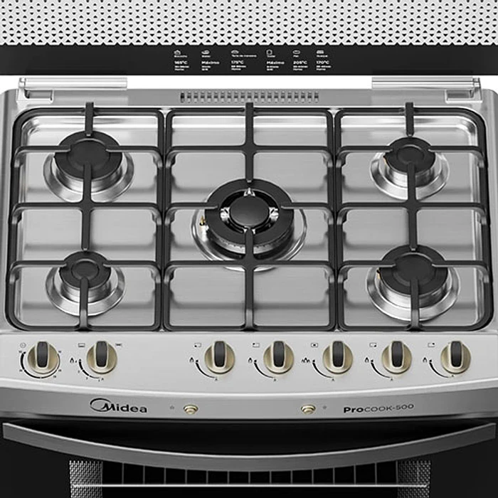 COCINA GL 5P MIDEA MCG-5QPI30NS SILVER 7