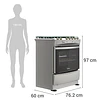 COCINA GL 5P MIDEA MCG-5QPI30NS SILVER 10
