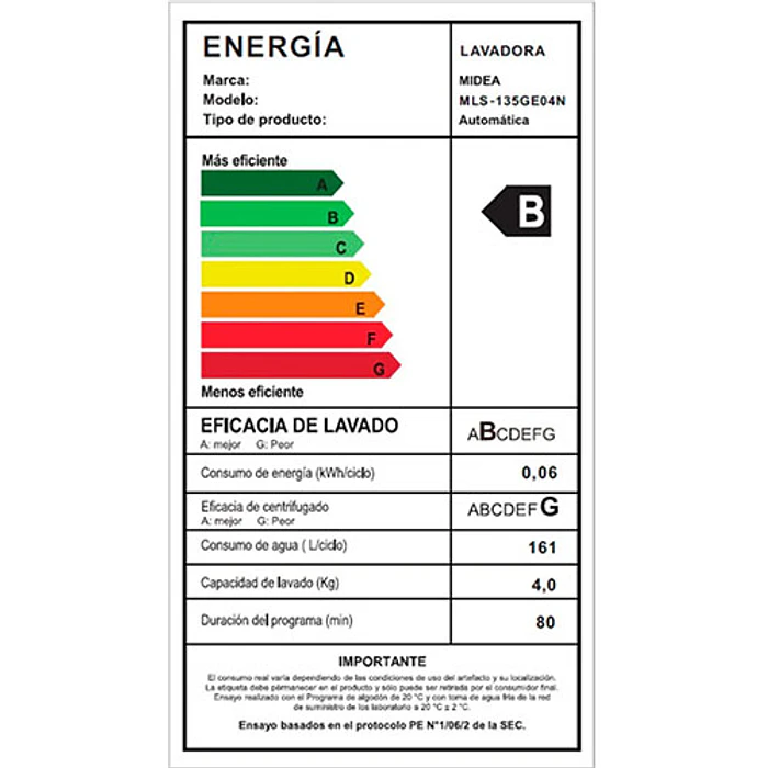 LAVADORA AUT 13.5K MIDEA MLS-135GE04N SUPERIOT GRIS 8