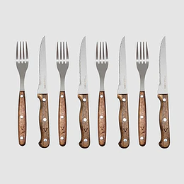 CUCHILLERIA WAYU 997712 SET CUCHILLO/TENEDOR 8 PIEZAS
