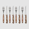 CUCHILLERIA WAYU 997712 SET CUCHILLO/TENEDOR 8 PIEZAS 1