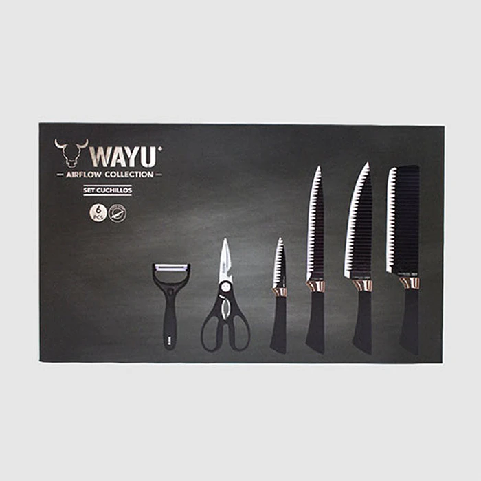 CUCHILLERIA WAYU 370242 SET CUCHILLOS ROLLINGS 1