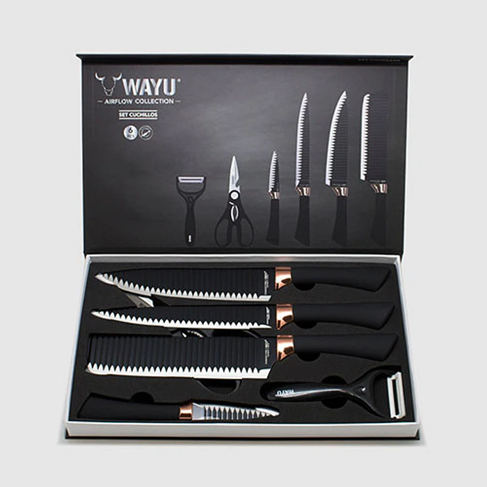 CUCHILLERIA WAYU 370242 SET CUCHILLOS ROLLINGS 3