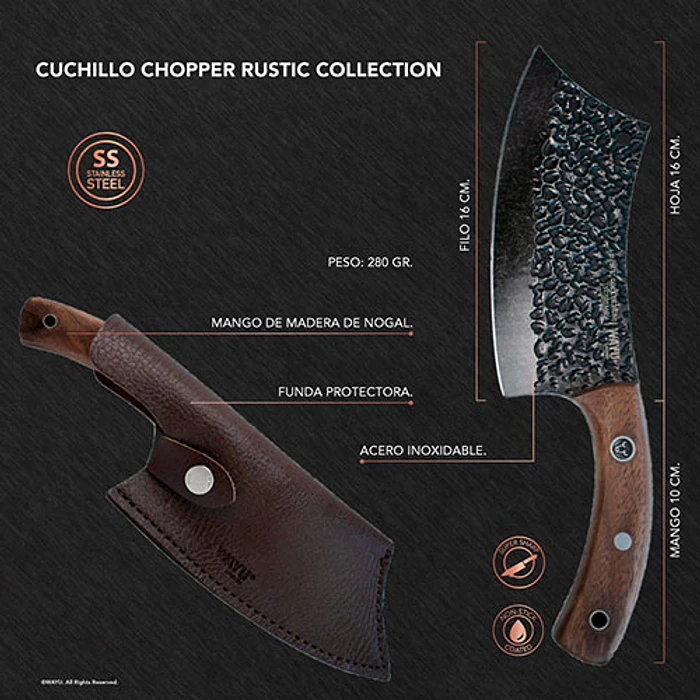 CUCHILLERIA WAYU 539311 CUCHILLO CHOPPER KNIFE 4