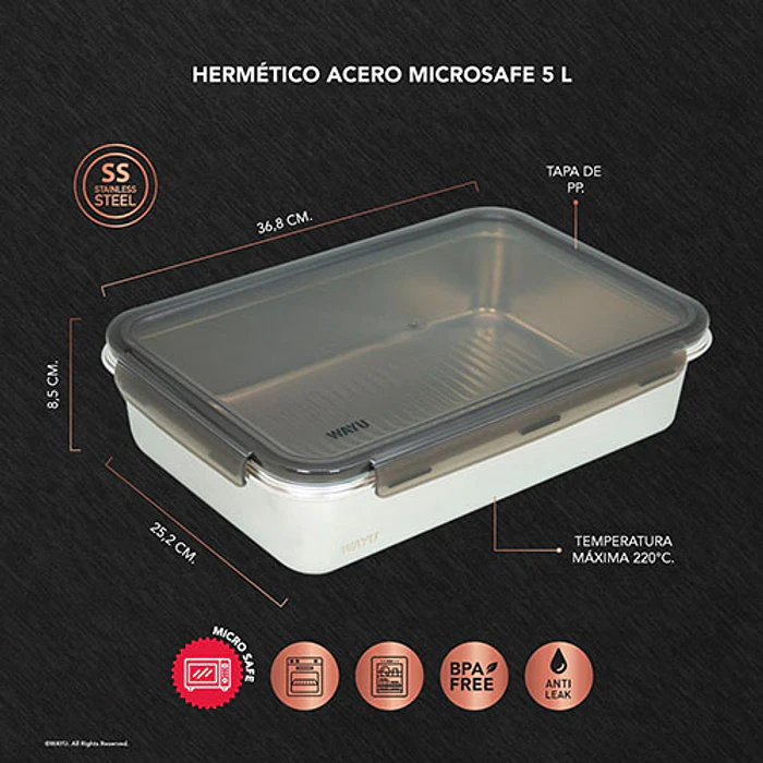 FUENTE WAYU 540799 HERMETICO AC 5 LITROS 3
