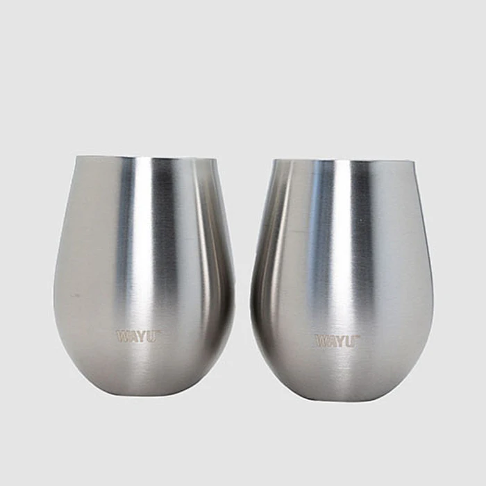 VASOS WAYU 491824 SET X2 COCTEL METALICOS 1