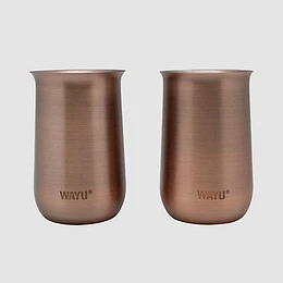 VASOS WAYU 433237 SET X2 APERITIVO COPPER LINE