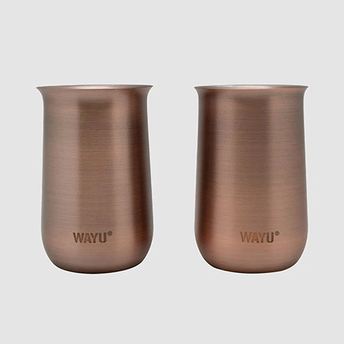 VASOS WAYU 433237 SET X2 APERITIVO COPPER LINE 1