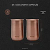 VASOS WAYU 433237 SET X2 APERITIVO COPPER LINE 4
