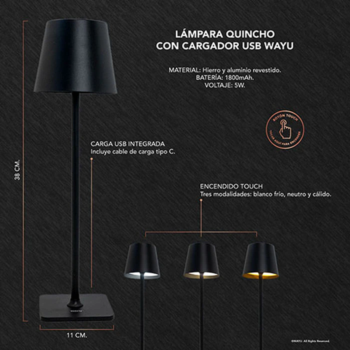 LAMPARA WAYU 489692 QUINCHO 3