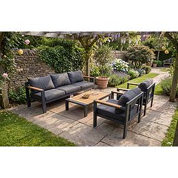 TERRAZA ILC 12149 SET SOFAS + MESA CENTRO