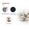 BATERIA DE COCINA THOMAS TH-MB07GM 7P GRIS 2