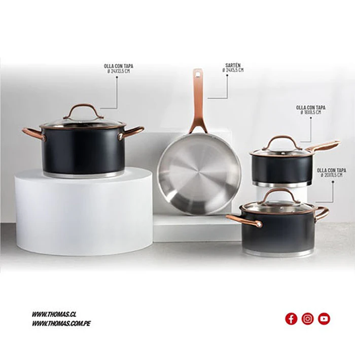 BATERIA DE COCINA THOMAS TH-MB07NC 7P NG MA 2