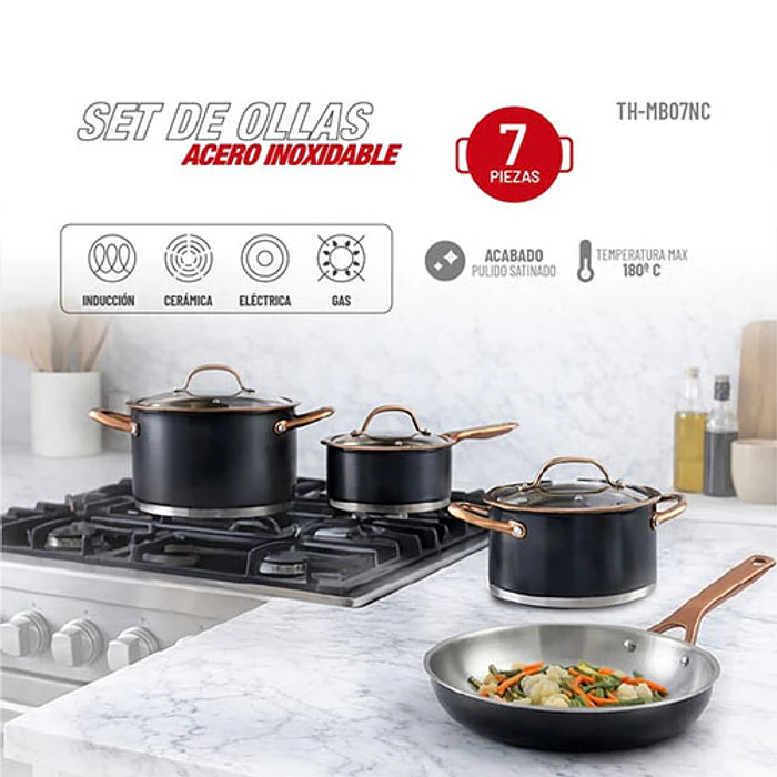 BATERIA DE COCINA THOMAS TH-MB07NC 7P NG MA 6