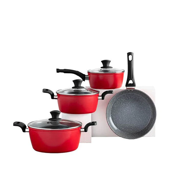 BATERIA DE COCINA THOMAS TH-MB07RN 7P ROJO 1