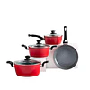BATERIA DE COCINA THOMAS TH-MB07RN 7P ROJO 1