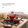 BATERIA DE COCINA THOMAS TH-MB07RN 7P ROJO 3