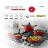 BATERIA DE COCINA THOMAS TH-MB07RN 7P ROJO 6