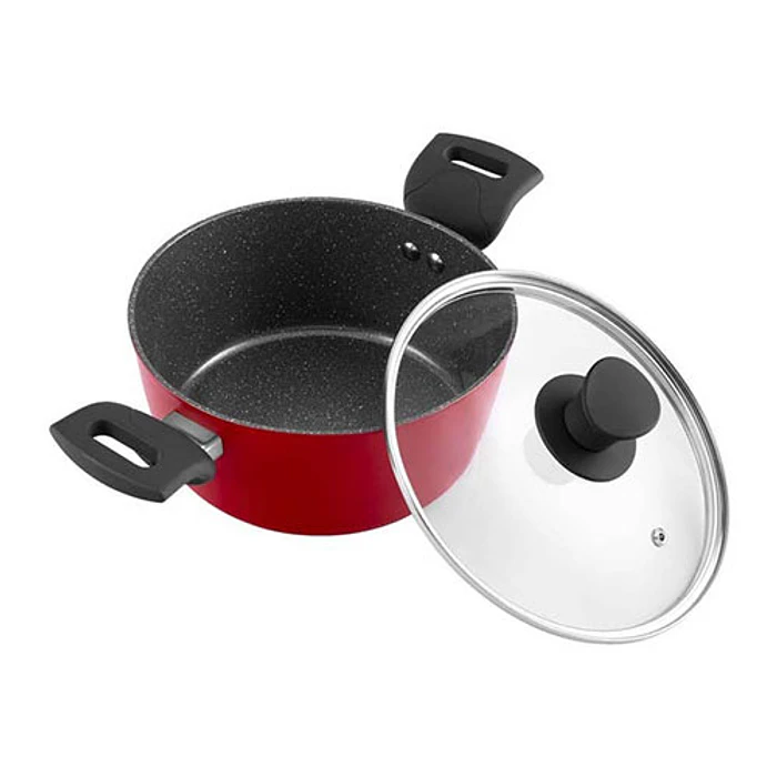 BATERIA DE COCINA THOMAS TH-MB07RN 7P ROJO 7