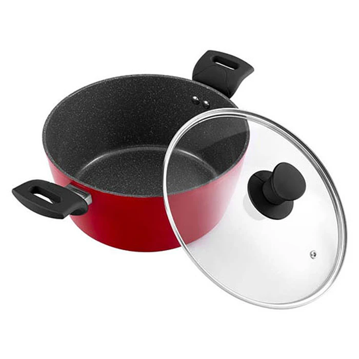 BATERIA DE COCINA THOMAS TH-MB07RN 7P ROJO 8